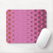 Pink geometric design mouse pad muismat (Met muis)