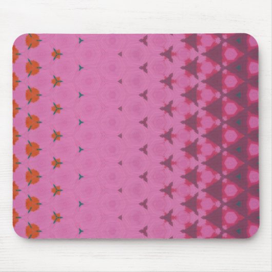 Pink geometric design mouse pad muismat (Voorkant)