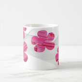 Pink geometric flower mug koffiemok (Center)