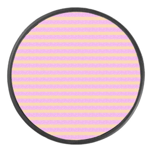 Pink Geometric  Hockey Puck (Voorkant)