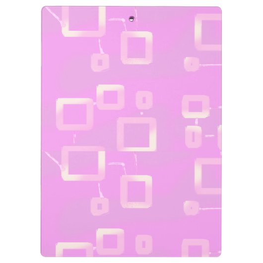 Pink Geometric  Klembord (Achterkant)