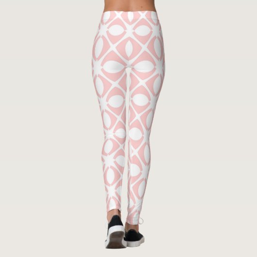 Pink Geometric Pattern Leggings (Achterkant)