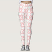 Pink Geometric Pattern Leggings (Voorkant)