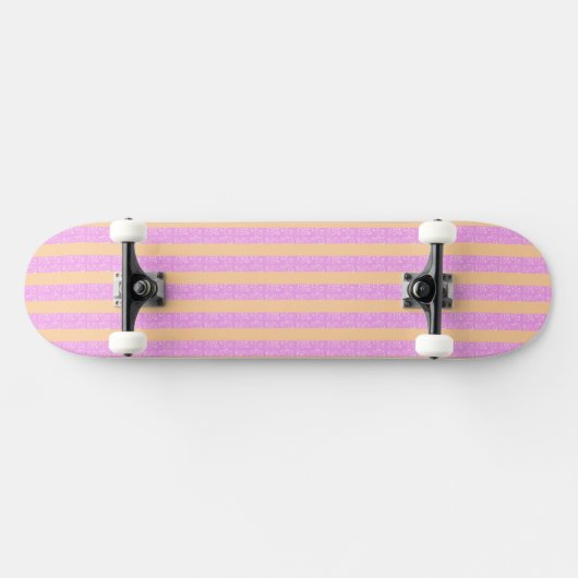 Pink Geometric  Persoonlijk Skateboard (Horizontaal)