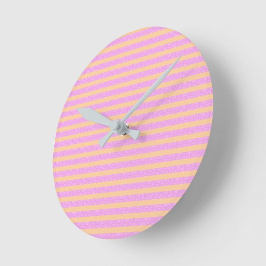 Pink Geometric Ronde Klok (Hoek)