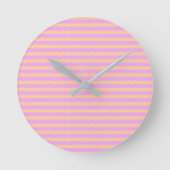 Pink Geometric Ronde Klok (Voorkant)