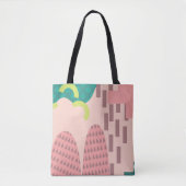 Pink Geometry-Tas Tote Bag (Voorkant)