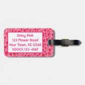 Pink Gerber Daisies Bagagelabel (Achterkant horizontaal)