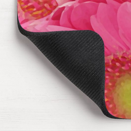 Pink Gerber Daisies Muismat (Hoek)