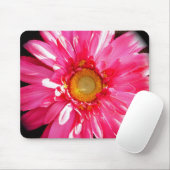 Pink Gerber Daisy Mousepad Muismat (Met muis)