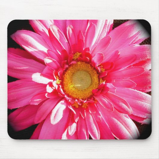 Pink Gerber Daisy Mousepad Muismat (Voorkant)