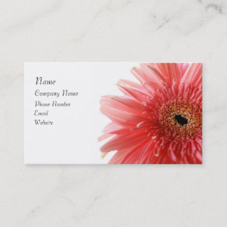 Pink Gerber Daisy Visitekaartje
