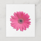 Pink Gerber Gerbera Daisy Wedding Plaatskaartje (Buitenkant ongevouwen)