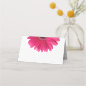 Pink Gerber Gerbera Daisy Wedding Plaatskaartje (Achterkant)