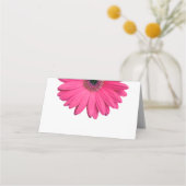 Pink Gerber Gerbera Daisy Wedding Plaatskaartje (Voorkant)