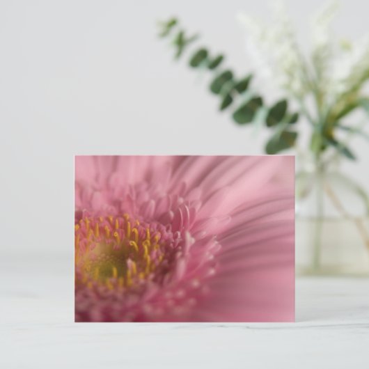 Pink Gerbera · Briefkaart (Staand voorkant)