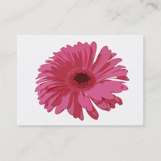 Pink Gerbera CO ACEO Visitekaartje (Voorkant)