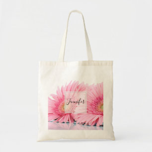 Pink Gerbera Daisies Elegant Foto Tote Bag