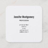 Pink Gerbera Daisies Elegant Foto Vierkante Visitekaartje (Achterkant)