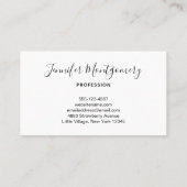 Pink Gerbera Daisies Elegant Foto Visitekaartje (Achterkant)