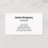 Pink Gerbera Daisies Elegant Foto Visitekaartje (Achterkant)