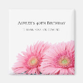 Pink Gerbera Daisies Elegant Fotografie van de dag Magneet (Voorkant)