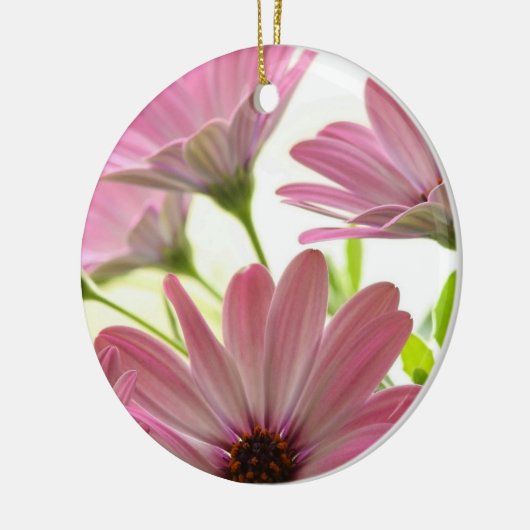 Pink Gerbera Daisies Keramisch Ornament (Links)