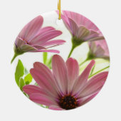 Pink Gerbera Daisies Keramisch Ornament (Achterkant)