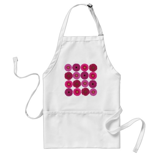 Pink Gerbera Daisy Apron Standaard Schort (Voorkant)
