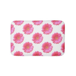 Pink gerbera daisy badmat