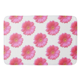 Pink gerbera daisy badmat