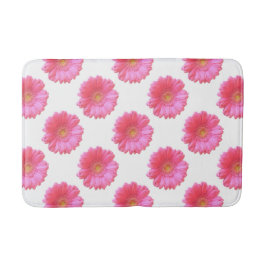 Pink gerbera daisy badmat