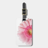 Pink Gerbera Daisy Bagagelabel (Voorkant verticaal)