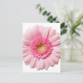 Pink Gerbera Daisy Briefkaart (Staand voorkant)