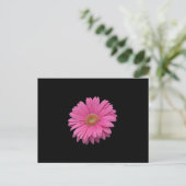 Pink Gerbera Daisy Briefkaart (Staand voorkant)