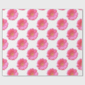 Pink gerbera daisy cadeaupapier (Vlak)