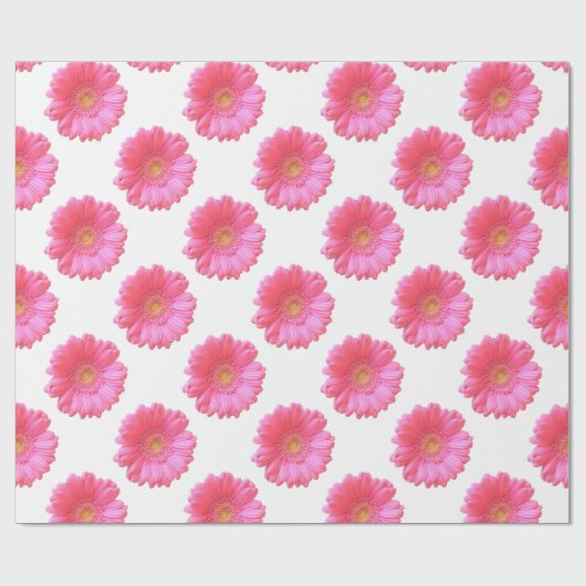 Pink gerbera daisy cadeaupapier (Vlak)