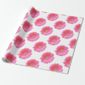 Pink gerbera daisy cadeaupapier (Uitgerold)