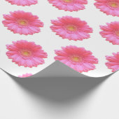 Pink gerbera daisy cadeaupapier (Hoek)