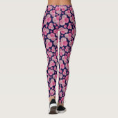 Pink gerbera daisy floralPatterned Leggings (Achterkant)