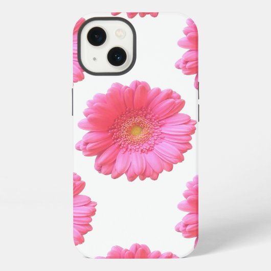 Pink gerbera daisy iPhone hoesje (Achterkant)