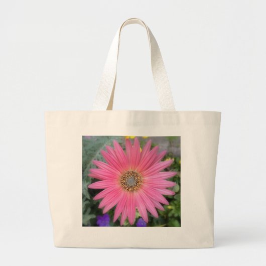 Pink Gerbera Daisy Jumbo Tas (Voorkant)