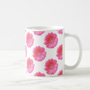 Pink gerbera daisy koffiemok