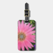 Pink Gerbera Daisy Lagguage Label Bagagelabel (Voorkant verticaal)