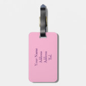 Pink Gerbera Daisy Lagguage Label Bagagelabel (Achterkant verticaal)