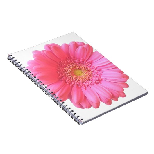 Pink gerbera daisy notitieboek (Rechterzijde)