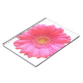 Pink gerbera daisy notitieboek (Linkerzijde)