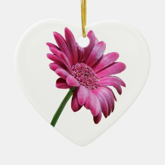 Pink Gerbera Daisy Ornament (Voorkant)