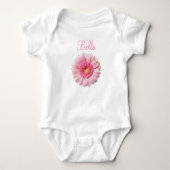 Pink Gerbera Daisy Romper (Voorkant)
