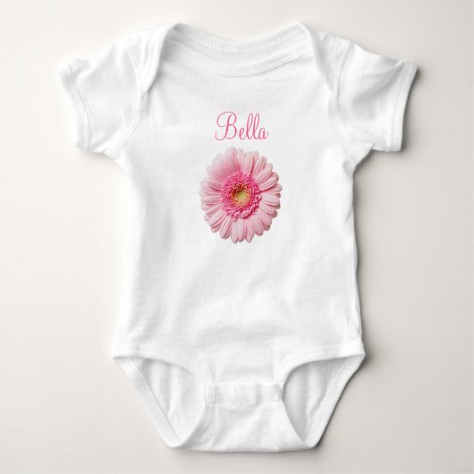 Pink Gerbera Daisy Romper (Voorkant)